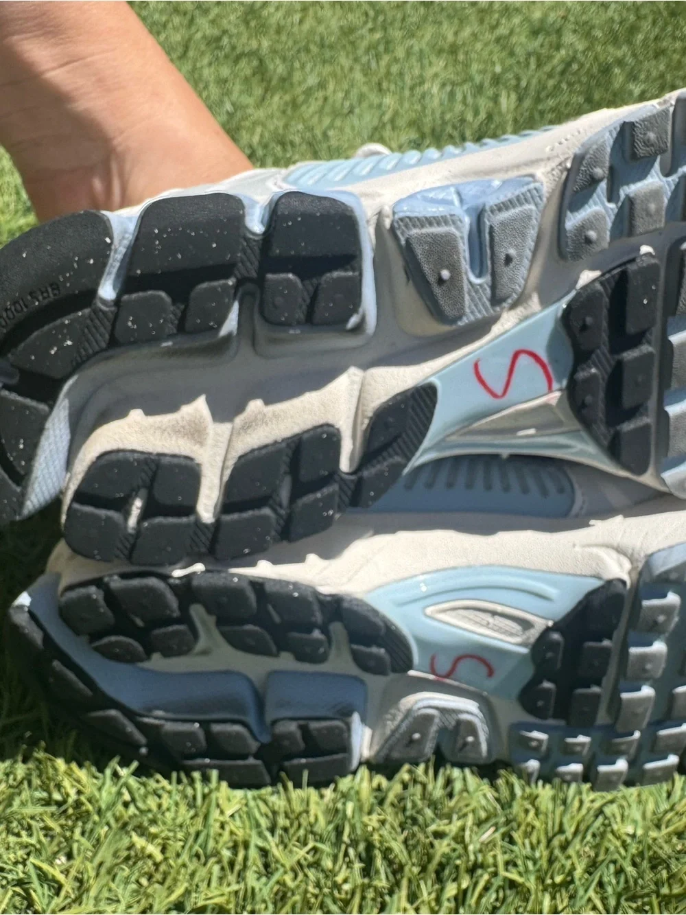 Nike Kids' White and Light Blue Running Shoes